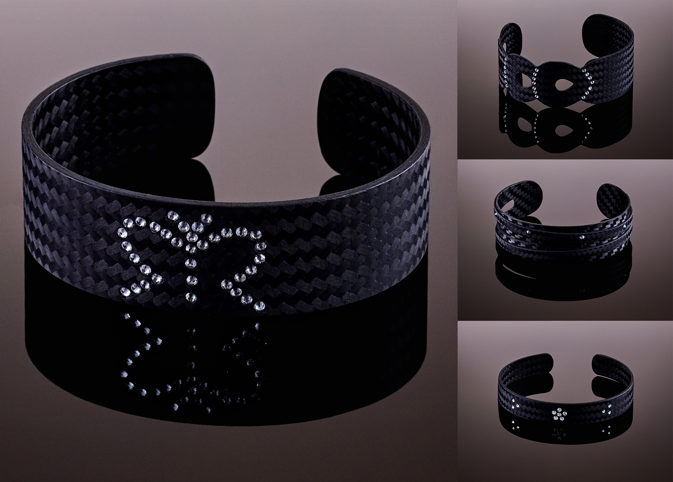 Carbone made bracelets photography
