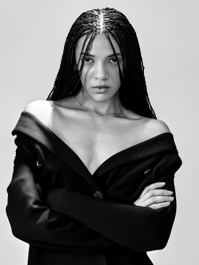 Black and White Studio Portrait of Emanuela